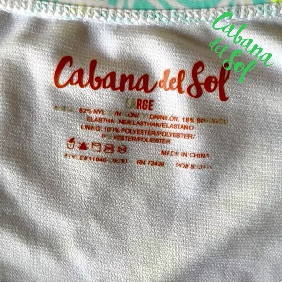 Swirl Bikini - Teal and Yellow ( with cover-up) - Picture 12 of 15